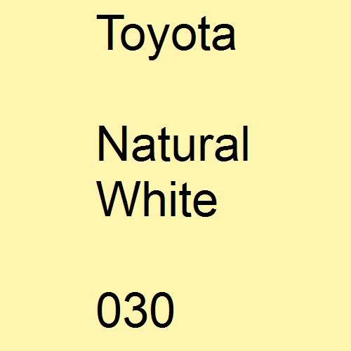 Toyota, Natural White, 030.